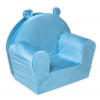 Detské kresielko Velvet s bočným vreckom Baby Nellys, modré Detské kresielko Velvet s bočným vreckom Baby Nellys, modré