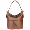 Hnedá kožená kabelka na rameno 631 Hnedá kožená kabelka na rameno 631