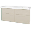 Dreja Umyvadlová skrinka PORTO SZZ4 125 - L01 Biela vysoký lesk / Úchytka T00 / L19 Cream vysoký lesk Dreja Umyvadlová skrinka PORTO SZZ4 125 - L01 Biela vysoký lesk / Úchytka T00 / L19 Cream vysoký lesk