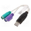 Adaptér USB-PS2 PS/2 zásuvka x2,USB A vidlice USB 1.1 Adaptér USB-PS2 PS/2 zásuvka x2,USB A vidlice USB 1.1
