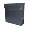 Kovoinoxshop Poštová schránka 370x370x105mm, farba kombinácia nerez/ antracit RAL7016, materiál: nerez AISI410/pozink Kovoinoxshop Poštová schránka 370x370x105mm, farba kombinácia nerez/ antracit RAL7016, materiál: nerez AISI410/pozink