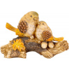 Dekorácia MagicHome Nature, Vtáci na pni, polyresin, 24x10,5x15,5 cm Dekorácia MagicHome Nature, Vtáci na pni, polyresin, 24x10,5x15,5 cm