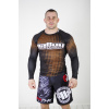 PitBull West Coast - Pánský Rashguard L.S. Raster hnědý 2XL PitBull West Coast - Pánský Rashguard L.S. Raster hnědý 2XL