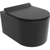 Mexen Sofia WC misa bezrantová so sedecom pomaly sklopnou slim, duroplast, čierna matná - 30540185 Mexen Sofia WC misa bezrantová so sedecom pomaly sklopnou slim, duroplast, čierna matná - 30540185