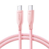 Kábel JOYROOM - USB-C / USB-C PD 60W - 1 m - ružový Kábel JOYROOM - USB-C / USB-C PD 60W - 1 m - ružový
