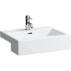 LAUFEN Living polozápustné umývadlo s otvorom, s prepadom, 550 x 460 mm, biela, H8134320001041 LAUFEN Living polozápustné umývadlo s otvorom, s prepadom, 550 x 460 mm, biela, H8134320001041