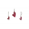 Šperky Nina - Strieborná súprava Swarovski komponent - set ag H 067 (Strieborná súprava Swarovski komponent ( srdce ružové 078)) Šperky Nina - Strieborná súprava Swarovski komponent - set ag H 067 (Strieborná súprava Swarovski komponent ( srdce ružové 078))