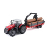 Bburago 10cm Farm Traktor na setrvačník s vlečkou Massey Ferguson 8740S Bburago 10cm Farm Traktor na setrvačník s vlečkou Massey Ferguson 8740S