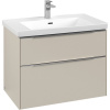 VILLEROY & BOCH Subway 3.0 závesná skrinka pod umývadlo, 2 zásuvky, s LED osvetlením, 772 x 478 x 429 mm, Cashmere Grey, C574L0VN VILLEROY & BOCH Subway 3.0 závesná skrinka pod umývadlo, 2 zásuvky, s LED osvetlením, 772 x 478 x 429 mm, Cashmere Grey, C574L0VN