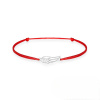Blink-Blink Červený šnúrkový náramok so zlatým príveskom ANJELSKE KRÍDLO 6316BCeG Blink-Blink Červený šnúrkový náramok so zlatým príveskom ANJELSKE KRÍDLO 6316BCeG