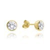 MINET JMAN0301GE00 - MINET Pozlacené stříbrné náušnice PECKY s bílými zirkony MINET JMAN0301GE00 - MINET Pozlacené stříbrné náušnice PECKY s bílými zirkony