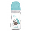 Antikoliková fľaštička so širokým hrdlom Canpol Babies Easy Start - Leňochod 240 ml- modrá Antikoliková fľaštička so širokým hrdlom Canpol Babies Easy Start - Leňochod 240 ml- modrá