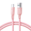 Kábel JOYROOM - USB-A / USB-C 100W - 1 m - ružový Kábel JOYROOM - USB-A / USB-C 100W - 1 m - ružový