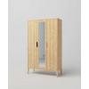 Skriňa z masívu RETRO Spegel so zrkadlom Barevné provedení: Přírodní Skriňa z masívu RETRO Spegel so zrkadlom Barevné provedení: Přírodní