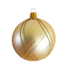 Tarrington House Sklenené ozdoby, 8 cm, zlaté/zlaté nite Tarrington House Sklenené ozdoby, 8 cm, zlaté/zlaté nite