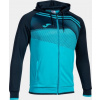 Joma Tréningová mikina SUPERNOVA II HOODIE JACKET F.TURQUOISE-DARK NAVY Veľkosť: M Joma Tréningová mikina SUPERNOVA II HOODIE JACKET F.TURQUOISE-DARK NAVY Veľkosť: M