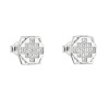 Strieborné náušnice so zirkónmi štvorec 11050.1 Strieborné náušnice so zirkónmi štvorec 11050.1