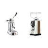 La Pavoni Stradivari Lusso + Eureka Mignon Specialita, WD white, walnut La Pavoni Stradivari Lusso + Eureka Mignon Specialita, WD white, walnut