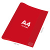 Obal na zošit A4 PVC 432x304 mm - transparentný/červený Obal na zošit A4 PVC 432x304 mm - transparentný/červený