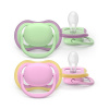 Philips AVENT Cumlík Ultra air ružová/zelená 6-18m dievča 2ks 9043243 Philips AVENT Cumlík Ultra air ružová/zelená 6-18m dievča 2ks 9043243