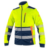 Bunda CXS BENSON, výstražná, softshell, žluto-modrá, vel. 4XL - CN-1117-001-155-98 Bunda CXS BENSON, výstražná, softshell, žluto-modrá, vel. 4XL - CN-1117-001-155-98