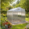 Skleník so základňou BestBerg BBGH-806S / 4,8 m² / 252 × 190 × 194 cm / strieborná Skleník so základňou BestBerg BBGH-806S / 4,8 m² / 252 × 190 × 194 cm / strieborná
