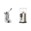 La Pavoni Stradivari Professional Lusso + Eureka Mignon Specialita, WD white, walnut La Pavoni Stradivari Professional Lusso + Eureka Mignon Specialita, WD white, walnut