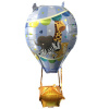 Fóliový balónik Teplovzdušný balón s košom fialový 29 x 87 cm Fóliový balónik Teplovzdušný balón s košom fialový 29 x 87 cm