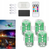 4 ks LED Stroboskopické svetlá do auta, dronu, bicykla, motorky + Diaľkové ovládanie 4 ks LED Stroboskopické svetlá do auta, dronu, bicykla, motorky + Diaľkové ovládanie
