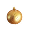 Tarrington House Sklenené ozdoby, 8 cm, zlaté/zlaté nite Tarrington House Sklenené ozdoby, 8 cm, zlaté/zlaté nite