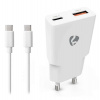 NEDIS síťová nabíječka/ 20 W/ PD 3.0/ rychlé nabíjení/ 1.5 / 2.0 / 2.22 / 3.0 A/ USB-A/ USB-C/ bílá/ kabel 1,5m (WCHA20WTUC) NEDIS síťová nabíječka/ 20 W/ PD 3.0/ rychlé nabíjení/ 1.5 / 2.0 / 2.22 / 3.0 A/ USB-A/ USB-C/ bílá/ kabel 1,5m (WCHA20WTUC)
