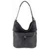 Čierna kožená kabelka na rameno 631 Čierna kožená kabelka na rameno 631