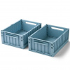LIEWOOD Skladacia prepravka Weston Beach Blue Medium – set 2 ks LIEWOOD Skladacia prepravka Weston Beach Blue Medium – set 2 ks