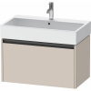 DURAVIT Ketho 2 závesná skrinka pod umývadlo, 1 zásuvka, 784 x 460 x 440 mm, taupe matná, K25077091910000 DURAVIT Ketho 2 závesná skrinka pod umývadlo, 1 zásuvka, 784 x 460 x 440 mm, taupe matná, K25077091910000