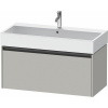 DURAVIT Ketho 2 závesná skrinka pod umývadlo, 1 zásuvka, 984 x 460 x 440 mm, betón šedá matná, K25078007070000 DURAVIT Ketho 2 závesná skrinka pod umývadlo, 1 zásuvka, 984 x 460 x 440 mm, betón šedá matná, K25078007070000
