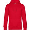 B&C | KING Hooded, Pánska mikina s kapucňou, červená, S B&C | KING Hooded, Pánska mikina s kapucňou, červená, S