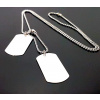 Diamond Link Strieborný vojenský set DOG TAGS Diamond Link Strieborný vojenský set DOG TAGS