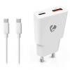 NEDIS síťová nabíječka/ 30 W/ PD 3.0/ rychlé nabíjení/ 1.5 / 2.0 / 2.22 / 3.0 A/ USB-A/ USB-C/ bílá/ kabel 1,5m (WCHA30WTUC) NEDIS síťová nabíječka/ 30 W/ PD 3.0/ rychlé nabíjení/ 1.5 / 2.0 / 2.22 / 3.0 A/ USB-A/ USB-C/ bílá/ kabel 1,5m (WCHA30WTUC)