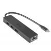 i-tec iTec USB-C 3.1 Slim 3-portový HUB + RJ-45 i-tec iTec USB-C 3.1 Slim 3-portový HUB + RJ-45