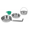 Mil-tec jedálenská sada pre 1 osobu, nerezová Mil-tec jedálenská sada pre 1 osobu, nerezová