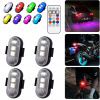 Bezdrôtová LED stroboskopická lampa 8 farieb USB S diaľkovým ovládaním 4ks Bezdrôtová LED stroboskopická lampa 8 farieb USB S diaľkovým ovládaním 4ks