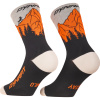 Ponožky DYNAFIT Traverse Crew Socks black out ultra orange 39-42 Ponožky DYNAFIT Traverse Crew Socks black out ultra orange 39-42