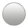 ModernHome Okrúhle nástenné zrkadlo 60 cm, hliníkový rám, čierne ModernHome Okrúhle nástenné zrkadlo 60 cm, hliníkový rám, čierne