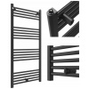 Kúpeľňový radiátor, teplovodný Granitan 595 W 600 x 1300 mm, čierny Kúpeľňový radiátor, teplovodný Granitan 595 W 600 x 1300 mm, čierny