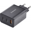 Intenso W65ACC GaN USB nabíječka, GaN, USB Power Delivery (USB-PD) , 1x USB A , 2x USB-C®, 65 W, černá Intenso W65ACC GaN USB nabíječka, GaN, USB Power Delivery (USB-PD) , 1x USB A , 2x USB-C®, 65 W, černá