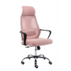 Bývaj s nami SK, Dizajnové kancelárska stolička BIGEL, ružové kov,látka Bývaj s nami SK, Dizajnové kancelárska stolička BIGEL, ružové kov,látka