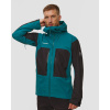 Pánska Hardshellová Vetrovka Mammut Taiss Hs Hooded Jacket Men Tyrkysovo-čierna Pánska Hardshellová Vetrovka Mammut Taiss Hs Hooded Jacket Men Tyrkysovo-čierna