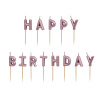 Sviečky Happy Birthday rose gold Sviečky Happy Birthday rose gold