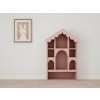 Wood Luck Drevená knižnica BABUSHKA do detskej izby v tvare domčeka koralová Wood Luck Drevená knižnica BABUSHKA do detskej izby v tvare domčeka koralová