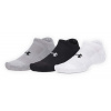 UNDER ARMOUR Performance Cotton 3pk NS-WHT/GRY/BLK - M UNDER ARMOUR Performance Cotton 3pk NS-WHT/GRY/BLK - M